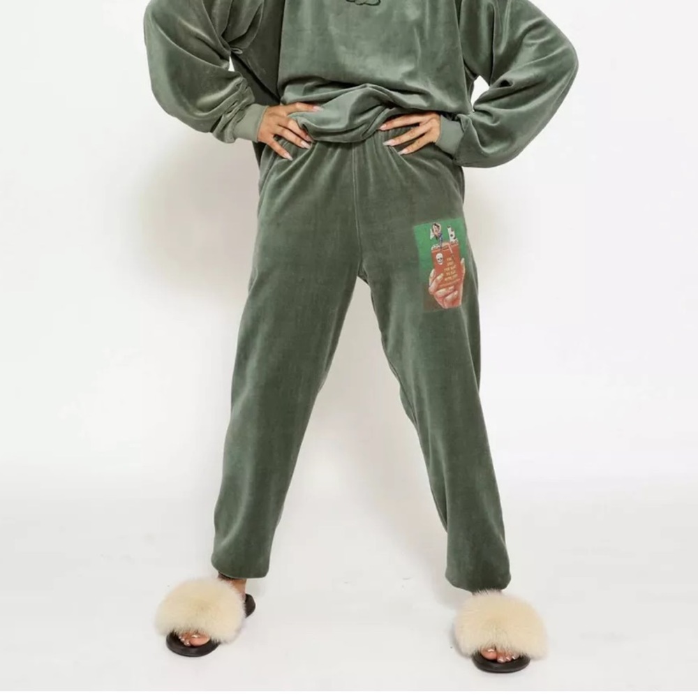 Boys Lie Velour Sweatpants